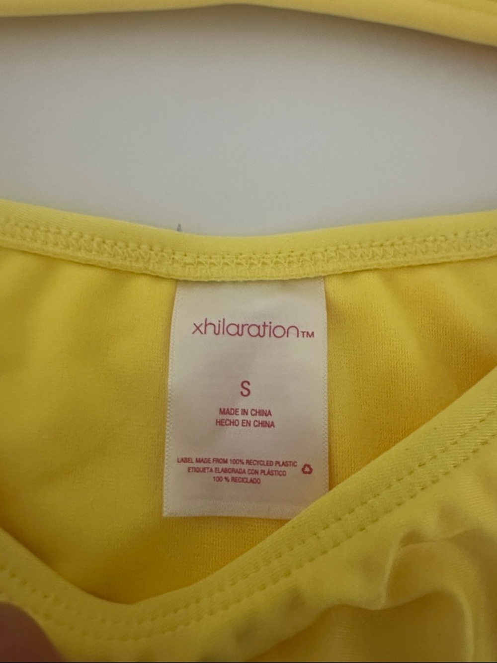 Xhilaration Yellow & Rust Ribbed Bikini Set - Picture 5 of 6